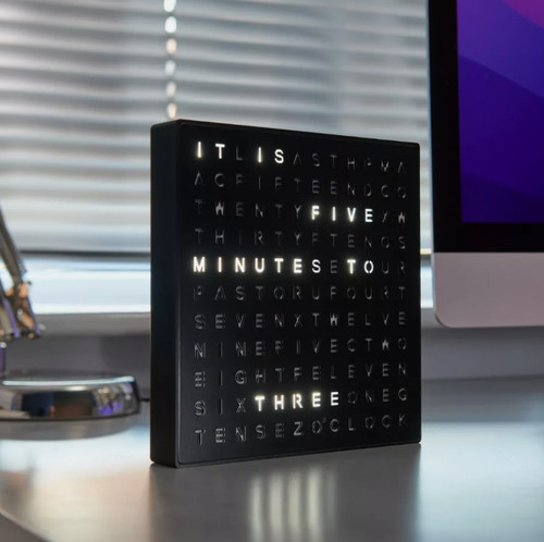 Wordclock jupiter edelstahl - wordclock, in