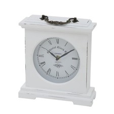 Tischuhr Weiß Shabby Vintage