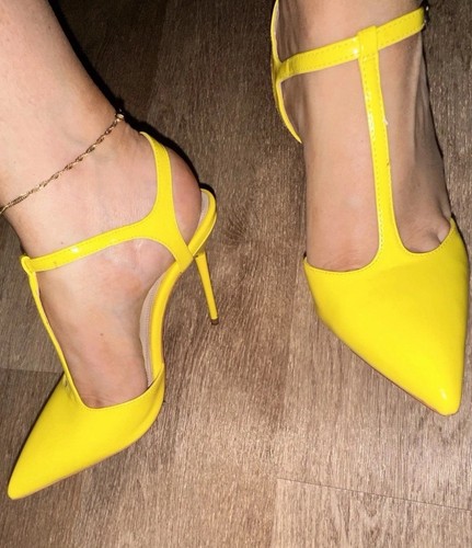 High heels pumps neon gelb - pumps,