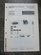 BLAUPUNKT  Autoradio Woodstock SQR 04   ( 7643882010 ) Ersatzteilliste