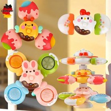 Saugnapf Spielzeug Baby, 3 Stück Saugnapf Spinner Baby sensorische Spielzeug Neu