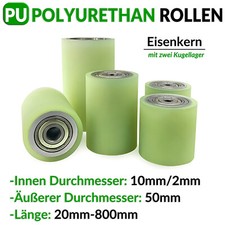 PU Polyurethan Eisenkern Rollen mit 2 Kugellager Führungsrolle Laufrolle Various