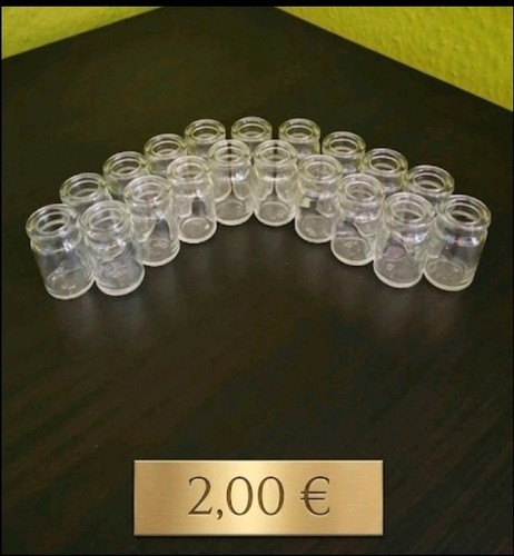 19x mini schnapsgläser glas - 19x,