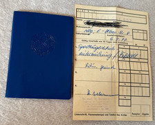 DDR Mitgliedsbuch DTSB - BSG Post Fußball  - Deutscher Turn und Sportbund 1977