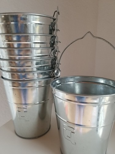 Blech topf eimer blumentopf - 7x,