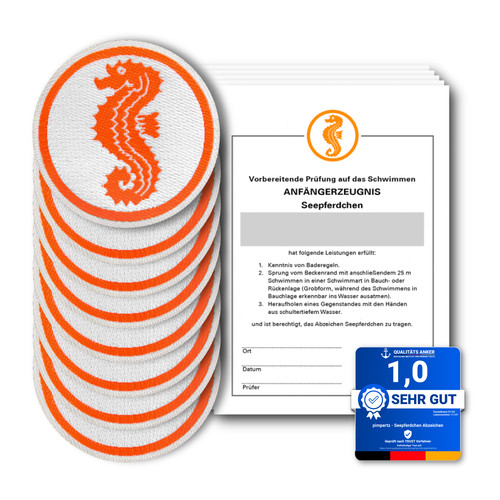 Neu 25x seepferdchen - neu,