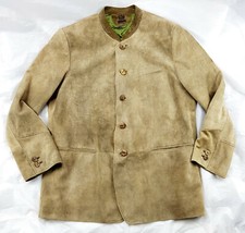 Meindl Trachten Luxus-Leder-Janker Sämisch gegerbtes Hirschleder Gr.60 XXXXL