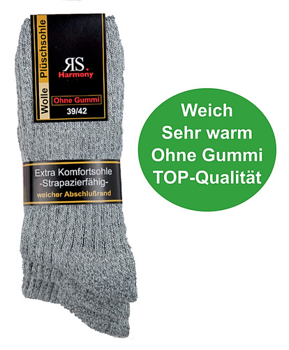 Paar warme schafwollsocken - 3,
