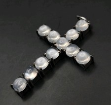 Mondstein Kreuz Anhänger