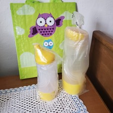 Tupperware 2 x Sportfreund Trinkflasche 750 + 415 ml Gelb Tasche neu & ovp