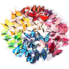 72 Stück bunte 3D Schmetterlinge Wanddeko – Perfektes Geschenk für jeden Anlass