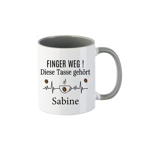 Tasse mit spruch finger - tasse, weg