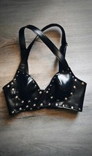 Kunstleder Nieten BH Neckholder