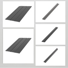 Kunststoffpaneele Anthrazit