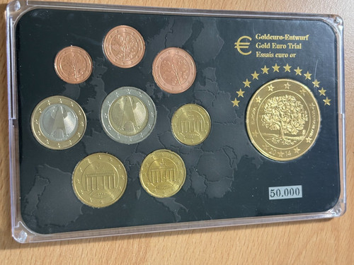 Gold euro münzsatz - gold,