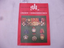 alter Ordenskatalog Graf Klenau , 216. Auktion 1985