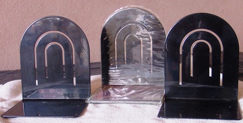 Buchstützen metall schwarz - metall,