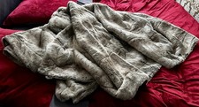 Webpelzdecke Felldecke Wolf