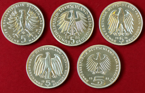 Gedenkmünzen brd lot - dm,