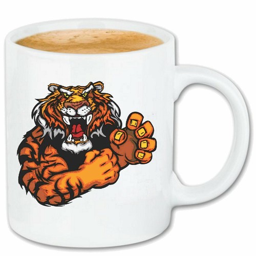 Kaffeetasse aggressiver tiger - aggressiver,