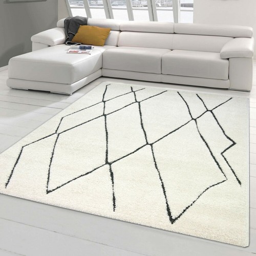 Flauschiger teppich mit - flauschiger,
