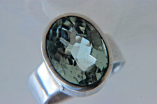 Ring großer prasiolith 925 - prasiolith,