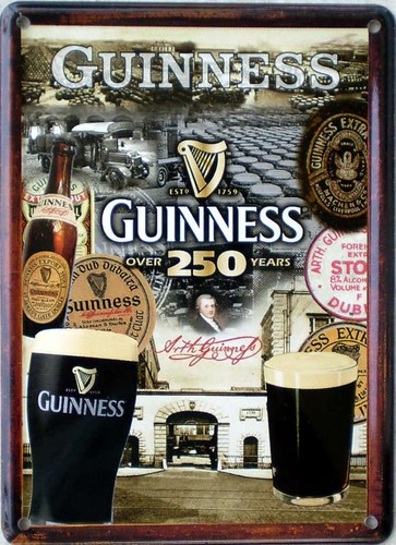 Mini blechschild guinness - guinness,