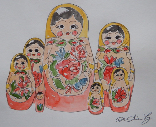 Original aquarell gemälde - aquarell,