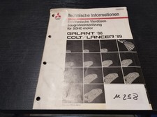 M258 Mitsubishi Werkstatthandbuch Technische Information Galant / Colt / Lancer