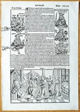 Original Inkunabel-Blatt