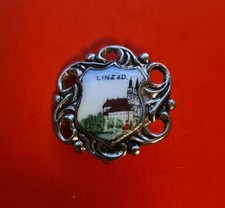 Anstecknadel "Linz a D." Hutnadel Wandernadel Brosche