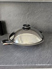 AMC Wok für bis zu 6 Personen 5,6 L, aus hochwertigem Edelstahl