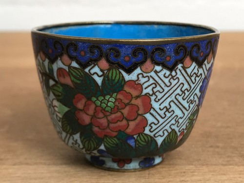 Antik cloisonné becher schale - cloisonné,