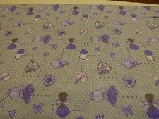  NEU Stoff 100 % Baumwolle  Patchwork  Baumwollstoffe Landhaus Lavendel grau 