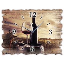 BM Holz Wanduhr leise lautlos