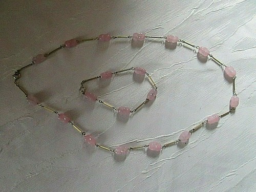 Kette armband rosenquarz - kette,