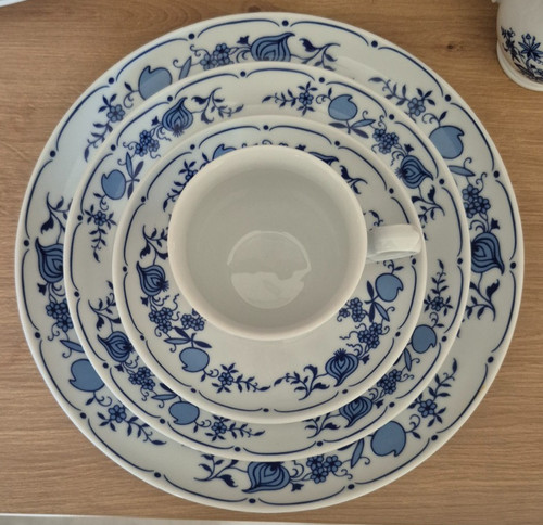 Geschirr set mit zwiebelmuster - set,