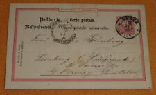 Leonberg Lwówek Lewitz Lewice Russisch-Polen Ganzsache Krone/Adler Guben 1890