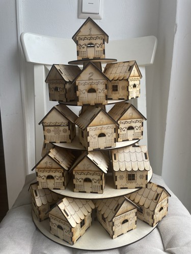 Adventskalender holz zum - adventskalender,