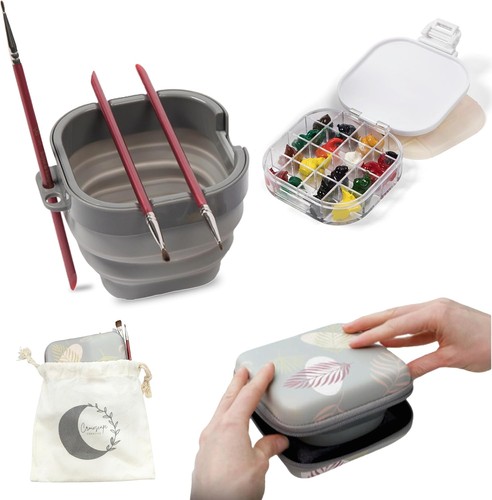 Luftdichte aquarellpalette mit - luftdichte,