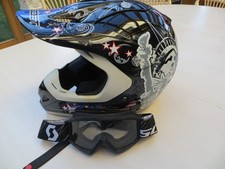 Damen Kinder  Motorradhelm Motocrosshelm Motorrad Jethelm Quad ATV Grösse S 