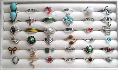 Konvolut modeschmuck ringe - 36,