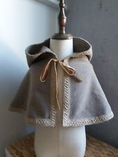 Brauner Kindergugel für kleine Wikinger, Neu,Gr.116,mit Borde verziert