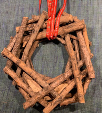 Natur Holz Adventskranz zum