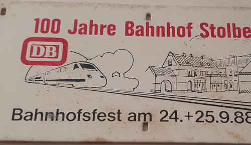 Zuglaufschild 100 jahre - zuglaufschild,