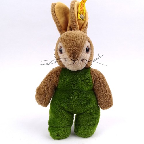 Steiff hase toldi knopf fahne - knopf,