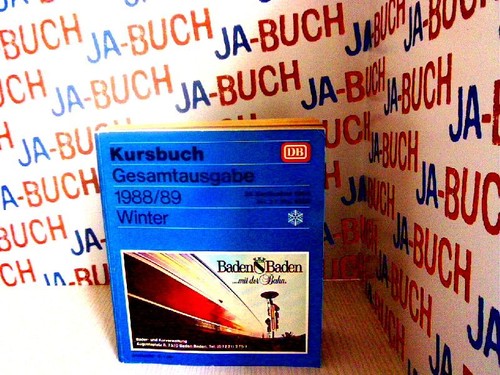 Kursbuch gesamtausgabe 1988 - kursbuch, 1988/89