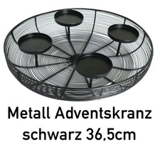 Metall Adventskranz Gold /