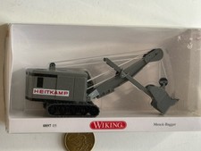 i614 WIKING 1:87 Bagger Raupenschlepper MENCK-Bagger HEITKAMP OVP grau 089705 H0