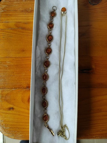 Bernstein kette und armband - und,